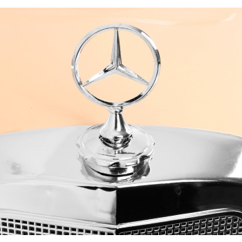 Mercedes Benz 300S Retro dla dzieci Lakier Czarny + Pilot + EVA + Wolny Start + LED MP3
